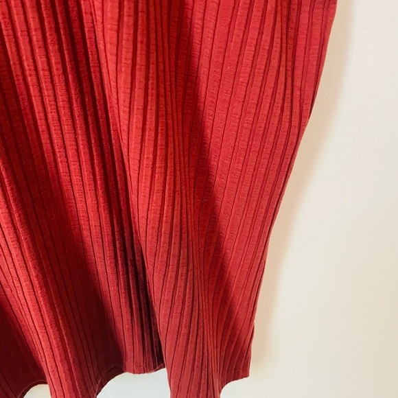 Eileen Fisher Red Ribbed Sleeveless Tunic NWT - Picture 7 of 9